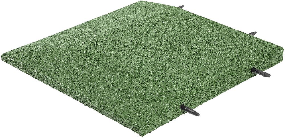 Fallschutzplatte Randeckplatte 50x50x5 cm Gummigranulat, grün